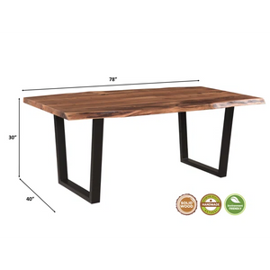 Finneytown 78'' Iron Dining Table