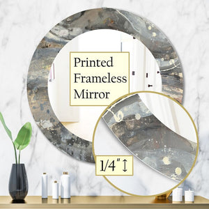 31.5" H x 31.5" W Fire And Ice Minerals VI Wall Mirror