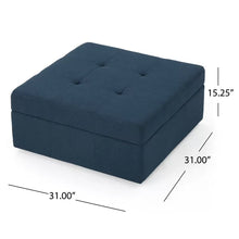 Load image into Gallery viewer, Fittleton 31&#39;&#39; Wide Tufted Square Storage Ottoman with Storage
