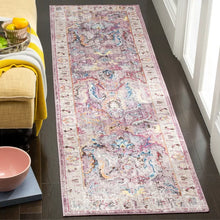 Load image into Gallery viewer, Fitz Oriental Area Rug in Lavender/Light Gray 2&#39;3&quot; x 6&#39;
