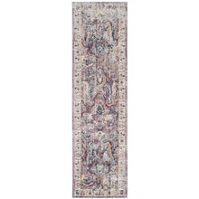 Load image into Gallery viewer, Fitz Oriental Area Rug in Lavender/Light Gray 2&#39;3&quot; x 6&#39;
