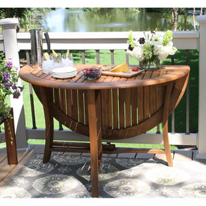 29'' Hx 48" L x 48" D Fitzhugh Solid Wood 4 Person Dining Table