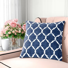Load image into Gallery viewer, Flannagan Square Pillow Cover &amp; Insert Indigo 547ND
