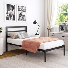 Load image into Gallery viewer, Twin Black Flemington Platform Bed MRM1759
