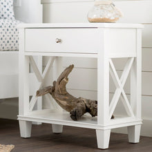 Load image into Gallery viewer, White Flintridge End Table with Storage MRM1789
