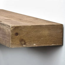 Load image into Gallery viewer, 3.25&quot; H x 24.25&quot; W x 8.25&quot; D Brown Floating Shelf
