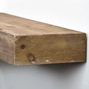 3.25" H x 24.25" W x 8.25" D Brown Floating Shelf