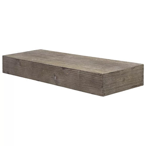 3.25" H x 24.25" W x 8.25" D Gray Floating Shelf