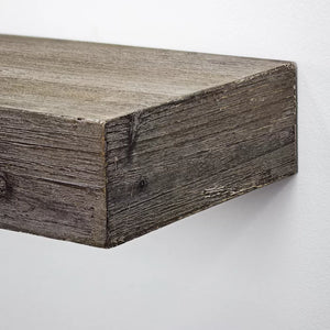3.25" H x 24.25" W x 8.25" D Gray Floating Shelf