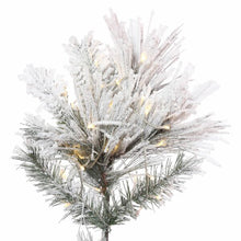 Load image into Gallery viewer, 7.5&#39; H Flocked Atka Slim Artificial Christmas Tree 3271RR
