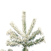 Load image into Gallery viewer, Flocked Sierra Fir Artificial Christmas Tree, 7.5&#39; x 4.75&#39;
