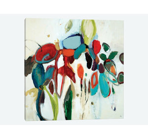 Floral Hints by Lisa Ridgers - 37 x 37 Gallery-Wrapped Canvas Giclée 6711RR
