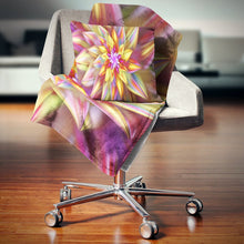 Load image into Gallery viewer, 16&quot; x 16&quot; Floral Large Alien Fractal Flower Pillow, set of 2
