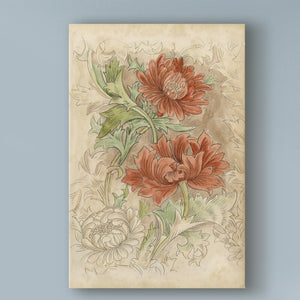 24" H x 16" W x 2" D Floral Pattern Study I by Ethan Harper - Wrapped Canvas Print (Set of 2) 6279RR