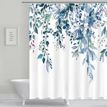Load image into Gallery viewer, Floral Single Shower Curtain + Hooks
