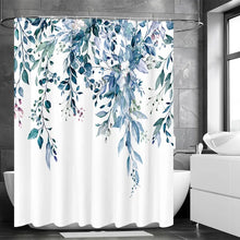 Load image into Gallery viewer, Floral Single Shower Curtain + Hooks
