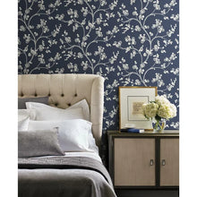 Load image into Gallery viewer, York Navy Floral Wallpaper 60.8 sq. ft.
