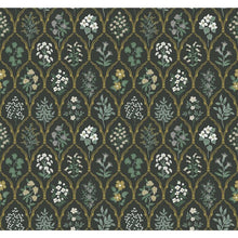 Load image into Gallery viewer, 27&#39; x27&quot; Black/Cream Floral Wallpaper
