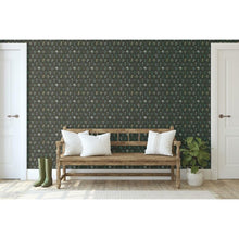 Load image into Gallery viewer, 27&#39; x27&quot; Black/Cream Floral Wallpaper
