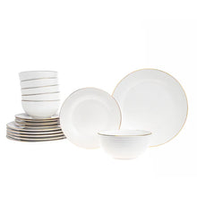 Load image into Gallery viewer, Flori 18 Piece Dinnerware Set, Service For 6

