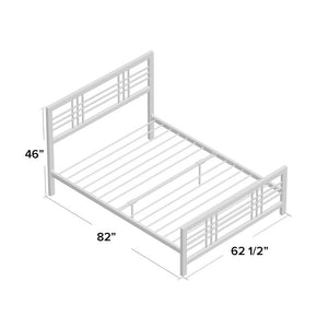 Black Flovilla Platform Bed-Full Size, #6318