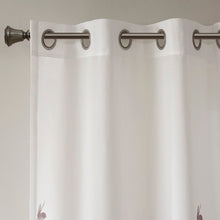 Load image into Gallery viewer, Trent Floral/Flower Semi-Sheer Grommet Single Curtain Panel 476DC
