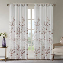 Load image into Gallery viewer, Trent Floral/Flower Semi-Sheer Grommet Single Curtain Panel 476DC

