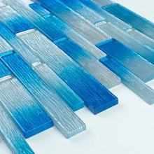 Load image into Gallery viewer, Foil Random Sized Straight Edge Glass Mosaic Tile, Set of 3 boxes
