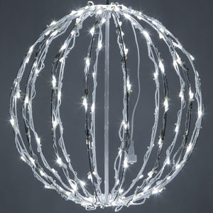 16" H x 16" W x 16" D Fold-Flat LED Metal Lighted Window Decoration