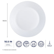 Load image into Gallery viewer, White Fonio 36 Piece Dinnerware Set, Service for 12 (Set of 3) #1073HW

