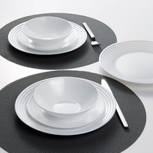 Load image into Gallery viewer, White Fonio 36 Piece Dinnerware Set, Service for 12 (Set of 3) #1073HW
