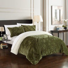 Load image into Gallery viewer, Fontane 3 Piece Comforter Set King,  Green #836HW
