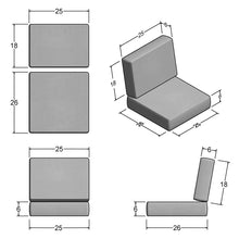 Load image into Gallery viewer, Forever Patio Outdoor Seat/Back Cushion 25&#39;&#39; W x 26&#39;&#39; D
