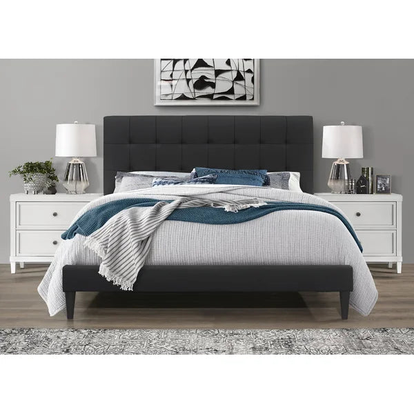Forsan Tufted Upholstered Low Profile Platform Bed twin