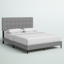 Load image into Gallery viewer, Queen Gray Forsan Upholstered Bed
