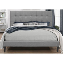 Load image into Gallery viewer, Queen Gray Forsan Upholstered Bed
