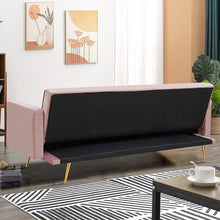 Load image into Gallery viewer, Forston 71&#39;&#39; Velvet Convertible Square Arm Sleeper
