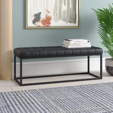 Load image into Gallery viewer, Fortney Faux Leather Bench
