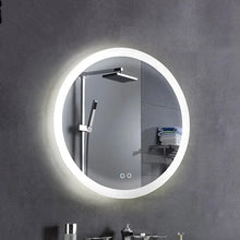 Load image into Gallery viewer, Frameless Lighted Bathroom/Anti-Fog Wall Mounted Vanity Mirror With Lights 28 x 28
