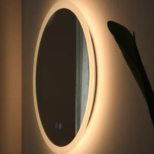 Load image into Gallery viewer, Frameless Lighted Bathroom/Anti-Fog Wall Mounted Vanity Mirror With Lights 28 x 28
