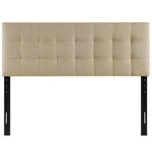 Load image into Gallery viewer, Francis Upholstered Panel Headboard Beige King #2124HW
