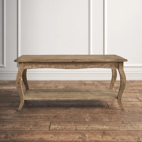 Francoise Solid Wood Coffee Table with Storage