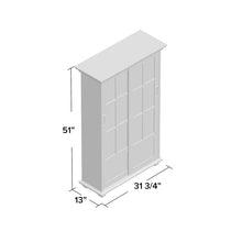 Load image into Gallery viewer, White Franconia 51&#39;&#39; H x 31.75&#39;&#39; W Standard Bookcase
