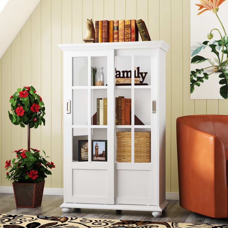 White Franconia 51'' H x 31.75'' W Standard Bookcase