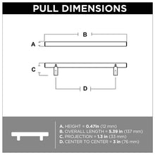 Load image into Gallery viewer, Champagne Bronze Franklin 3&quot; Center Bar Pull Multipack (Set of 10)

