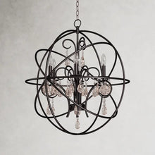 Load image into Gallery viewer, Oil Rubbed Bronze Franklin Dimmable Globe Chandelier
