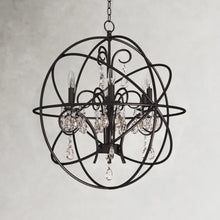 Load image into Gallery viewer, Oil Rubbed Bronze Franklin Dimmable Globe Chandelier

