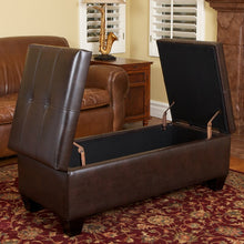 Load image into Gallery viewer, Franko Tufted Storage Ottoman Brown 3365RR
