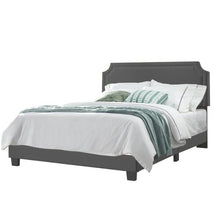 Load image into Gallery viewer, Fredson Upholstered Platform Bed Queen Dark Gray 3349RR
