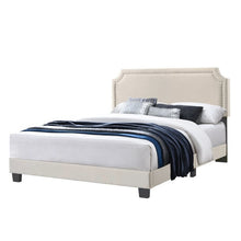 Load image into Gallery viewer, Fredson Upholstered Platform Queen Bed Beige #2259HW
